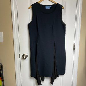 Simply Vera Wang Navy Raw Edge Handkerchief Dress